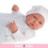 Muñeco Antonio Juan 42 cm - Recién nacido saquito paseo