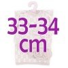 Ropa para muñecos Antonio Juan 33-34 cm - Conjunto de puntos rosa con gorro y manta a juego