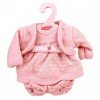 Ropa para muñecas Antonio Juan 26-27 cm - Conjunto rosa con puntos blancos 