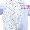 Ropa para muñecas Antonio Juan 26-27 cm - Pelele de puntos azul y blanco 