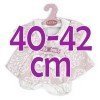 Ropa para muñecos Antonio Juan 40-42 cm - Vestido rosa estampado con diadema 