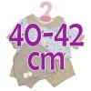 Ropa para muñecos Antonio Juan 40-42 cm - Conjunto estampado azul de estrellas con gorro