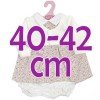 Ropa para muñecos Antonio Juan 40-42 cm - Vestido estampado de flores con chaqueta