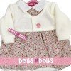 Ropa para muñecos Antonio Juan 40-42 cm - Vestido estampado de flores con chaqueta