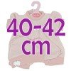 Ropa para muñecos Antonio Juan 40-42 cm - Pelele rosa con gorro
