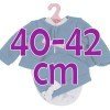 Ropa para muñecos Antonio Juan 40-42 cm - Pelele estampado de estrellas azules con sombrero y chaqueta