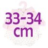 Ropa para muñecos Antonio Juan 33-34 cm - Conjunto estampado con chaqueta rosa