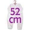 Ropa para muñecos Antonio Juan 52 cm - Colección Mi Primer Reborn - Pijama rayas rosa con gorro