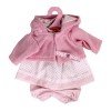 Ropa para muñecos Antonio Juan 33-34 cm - Conjunto estampado con chaqueta rosa