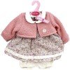 Ropa para muñecos Antonio Juan 40-42 cm - Vestido estampado floral con chaqueta color rosa