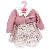 Ropa para muñecos Antonio Juan 40-42 cm - Conjunto estampado de estrellas con chaqueta rosa palo