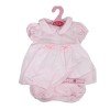 Ropa para muñecos Antonio Juan 40-42 cm - Vestido rosa estampado de puntos