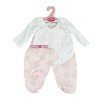 Ropa para muñecos Antonio Juan 40-42 cm - Conjunto copos rosa con gorro