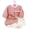 Ropa para muñecos Antonio Juan 55 cm - Conjunto estampado pajaritos con gorro