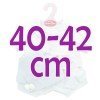 Ropa para muñecos Antonio Juan 40-42 cm - Conjunto puntos blancos con gorro