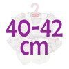 Ropa para muñecos Antonio Juan 40-42 cm - Conjunto estampado de flores con diadema
