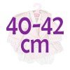 Ropa para muñecos Antonio Juan 40-42 cm - Conjunto estampado de flores con chaqueta acolchada