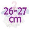 Ropa para muñecas Antonio Juan 26-27 cm - Conjunto estampado de flores con chaqueta azul