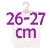 Ropa para muñecas Antonio Juan 26-27 cm - Conjunto con toquilla de estrellas rosa
