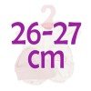 Ropa para muñecas Antonio Juan 26-27 cm - Conjunto de estrellas y puntos rosa con gorro