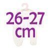 Ropa para muñecas Antonio Juan 26-27 cm - Conjunto estampado crema