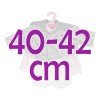 Ropa para muñecos Antonio Juan 40-42 cm - Conjunto rosa con chaqueta estampada