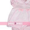 Ropa para muñecos Antonio Juan 40-42 cm - Vestido rosa estampado de puntos