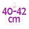 Ropa para muñecos Antonio Juan 40-42 cm - Conjunto estampado de triángulos con gorro