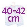 Ropa para muñecos Antonio Juan 40-42 cm - Conjunto azul cuadrados con gorro