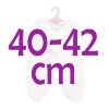 Ropa para muñecos Antonio Juan 40-42 cm - Conjunto copos rosa con gorro