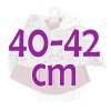 Ropa para muñecos Antonio Juan 40-42 cm - Conjunto rosa con chaqueta de flores