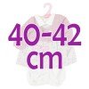 Ropa para muñecos Antonio Juan 40-42 cm - Conjunto estampado de flores con chaqueta rosa