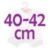 Ropa para muñecos Antonio Juan 40-42 cm - Conjunto rosa de estrellas grises con gorro