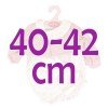 Ropa para muñecos Antonio Juan 40-42 cm - Conjunto estampado de estrellas con gorro rosa