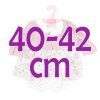 Ropa para muñecos Antonio Juan 40-42 cm - Conjunto estampado de flores con chaqueta