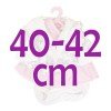 Ropa para muñecos Antonio Juan 40-42 cm - Conjunto rosa con chaqueta estampada de flores