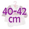 Ropa para muñecos Antonio Juan 40-42 cm - Conjunto estampado de estrellas con chaqueta granate