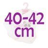 Ropa para muñecos Antonio Juan 40 - 42 cm - Colección Sweet Reborn - Body crema con panda con pañal