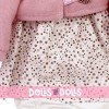 Ropa para muñecos Antonio Juan 40-42 cm - Conjunto estampado de estrellas con chaqueta rosa palo