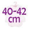 Ropa para muñecos Antonio Juan 40-42 cm - Vestido rosa estampado de puntos
