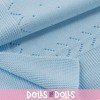 Complementos muñecas Así - Toquilla espigas de lana celeste