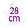 Ropa para Muñecas Así 28 cm - Conjunto celeste con trenca y peúcos para muñeco Gordi