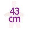 Ropa para Muñecas Así 43 cm - Conjunto chaquetón reversible rosa-beige para muñeca María