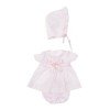 Ropa para Muñecas Así 36 cm - Vestido con rombos mini rosa con gorro para muñeca Koke