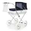 Cochecito Bebelux 78 cm para muñecas - Marino-Blanco Donosti