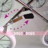 Cochecito Bebelux 78 cm para muñecas - Romantic Butterfly con bolso