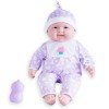 Muñecos Designed by Berenguer 51 cm - Lots to Cuddle Babies - Bebé abrazable morado con boca abierta