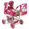 Cochecito Road Star 85 cm para muñecas - Bayer Chic 2000 - Fucsia burbujas colores