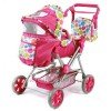 Cochecito Road Star 85 cm para muñecas - Bayer Chic 2000 - Fucsia burbujas colores