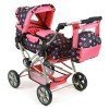 Cochecito Chic Road Star Rosa-Marino circulos 85 cm